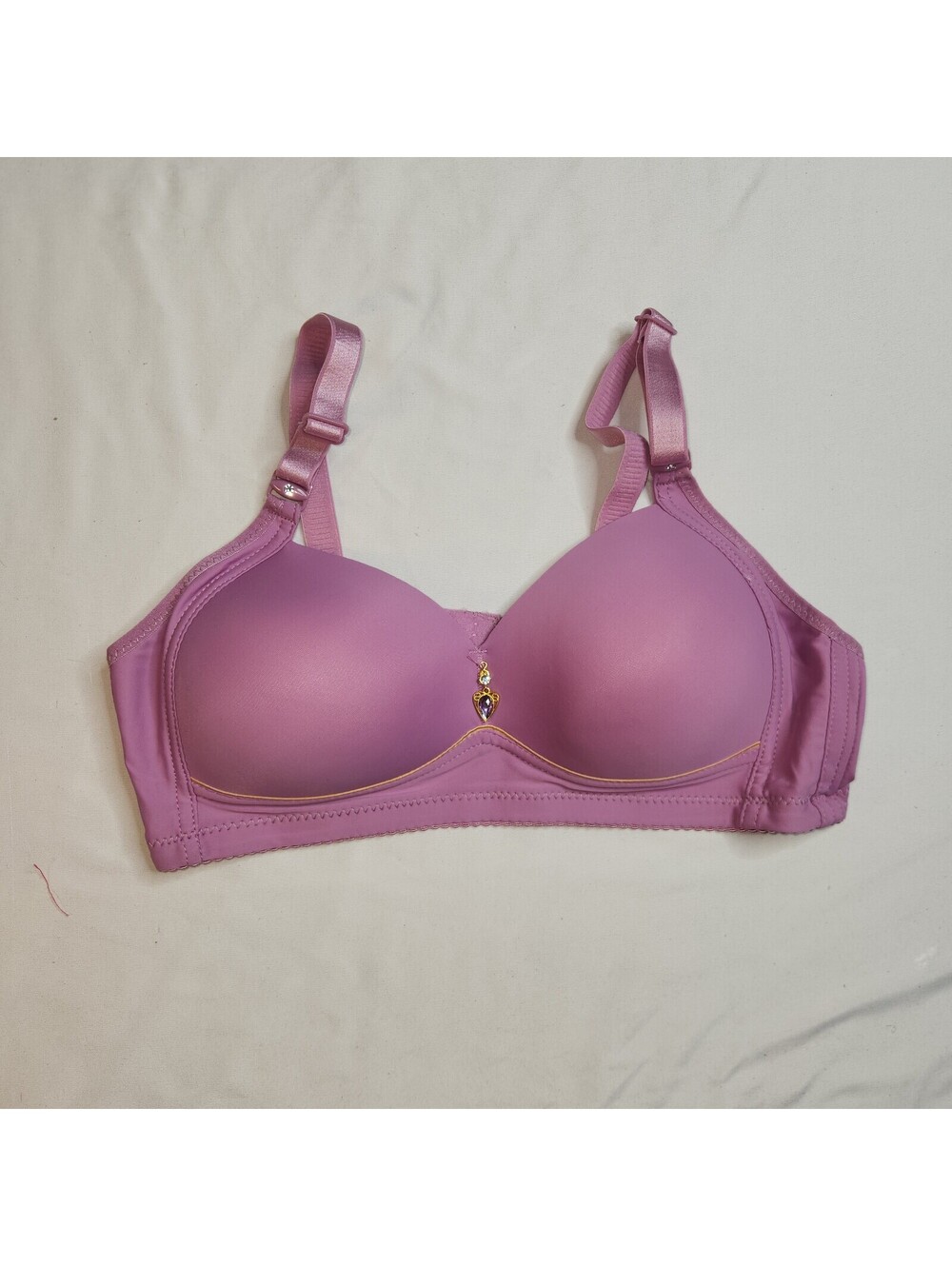 Purple molded cup bra